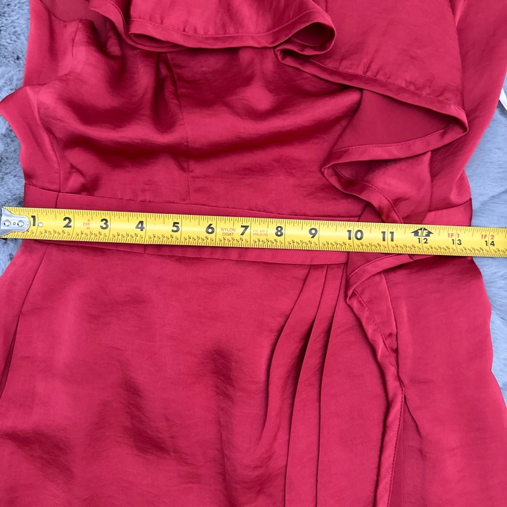 Bcbgeneration- One Shoulder Ruffled Red Dress Siz… - image 5
